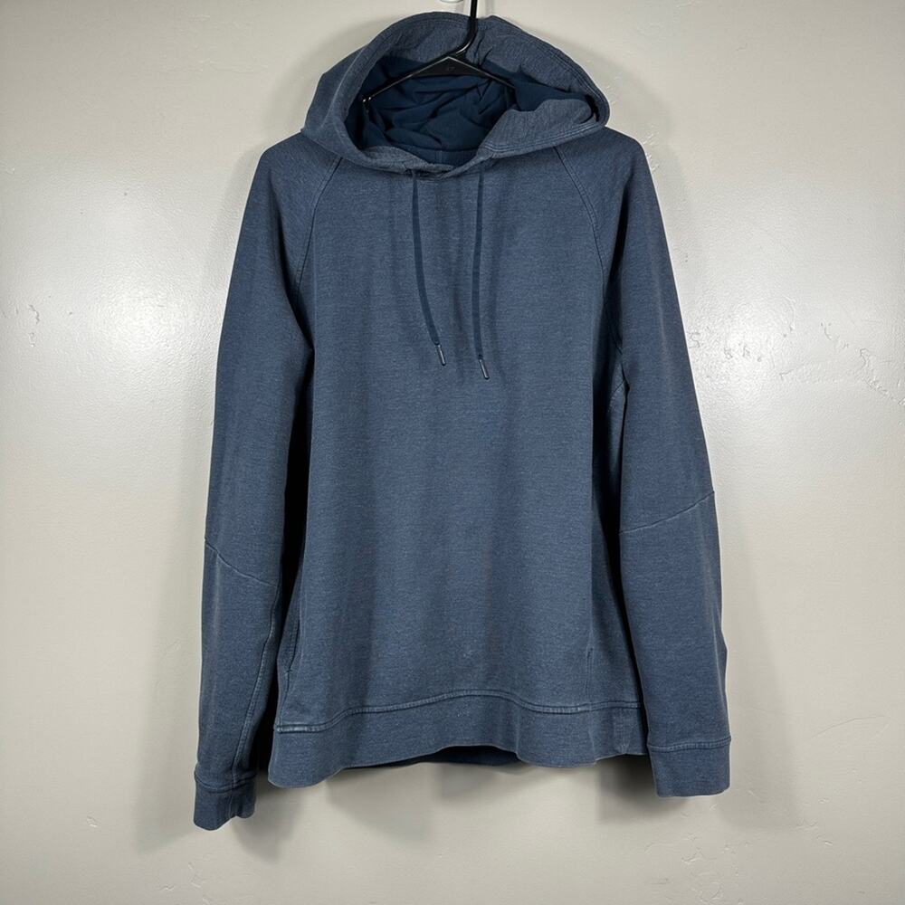 Lululemon City Sweat Pullover Hoodie Heathered True Navy Blue Size Large